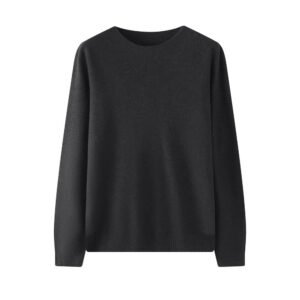 Wool bottoming sweater, round neck, machine washable, versatile slimming sweater, warm and comfortable
