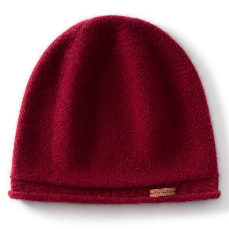 Season rolled edge knitted cashmere hat is fashionable, casual, versatile and warm for men and women - Image 5